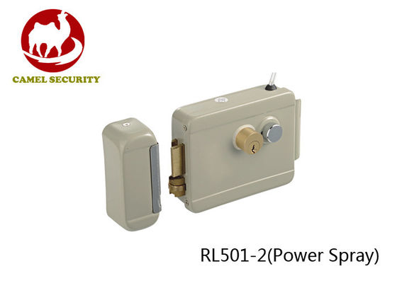 60mm Backset Solid  Brass Rim Lock , Gate Electric Lock 10W Consumption Power