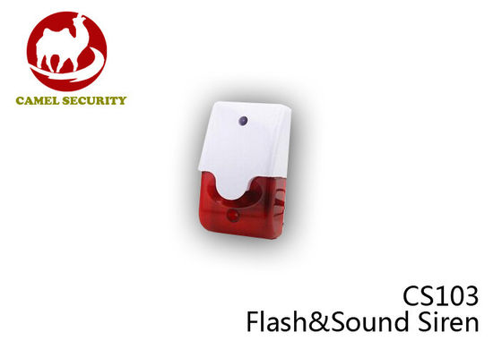Wireless Outside Alarm Siren Mini Strobe Flash & Sound Burglar Alarm Siren
