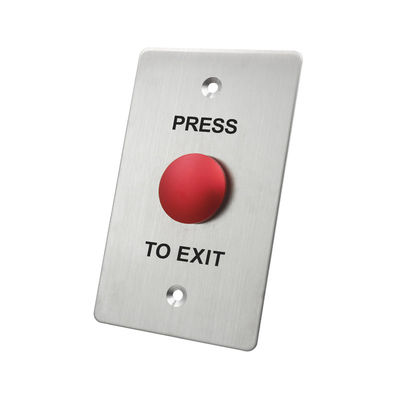 Anti - Vandal Red Or Green Door Exit Push Button Micro Switch With Fireproof Material Faceplate