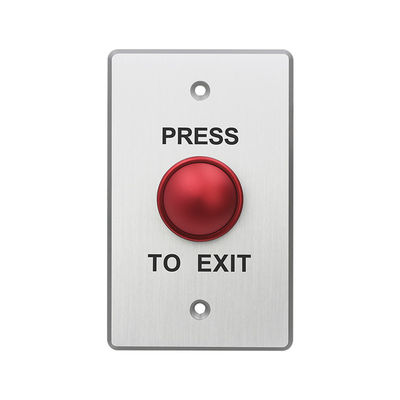 Mushroom Push Button with Metal Plate and Square ANSI Size