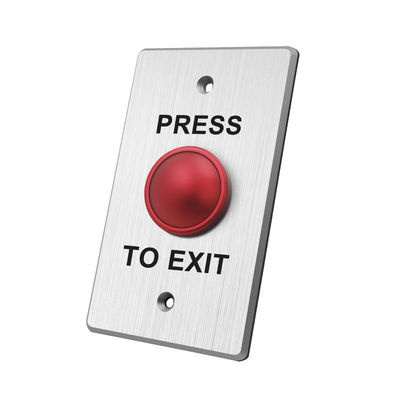 Mushroom Push Button with Metal Plate and Square ANSI Size