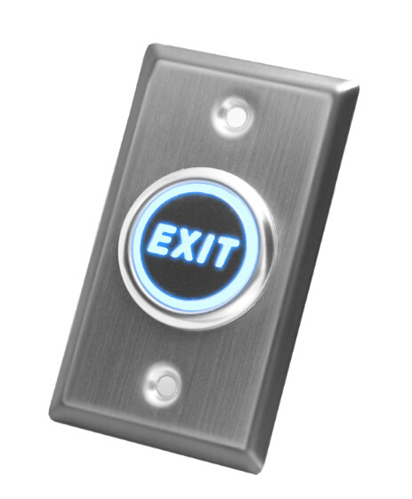 Flush Mount Momentary Switch Door Exit Push Button For Access Control with DUAL lights