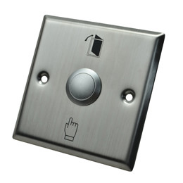 Mortise Mounted SPDT Push To Exit Button Metal Button 86 * 86mm Square Size