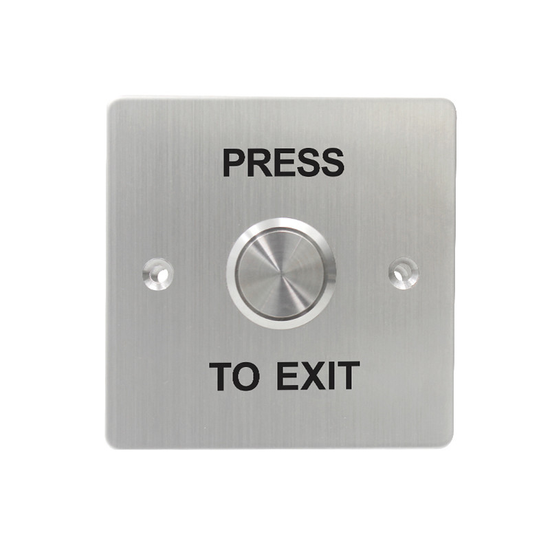 Stainless Steel Switch Button Push To Exit Button With Big Contact Area